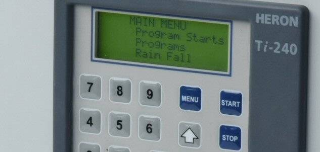 Heron Ti-240 Control Panel used for landscape, garden centres and nurseries