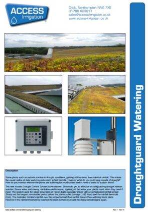 Drought guard watering leaflet