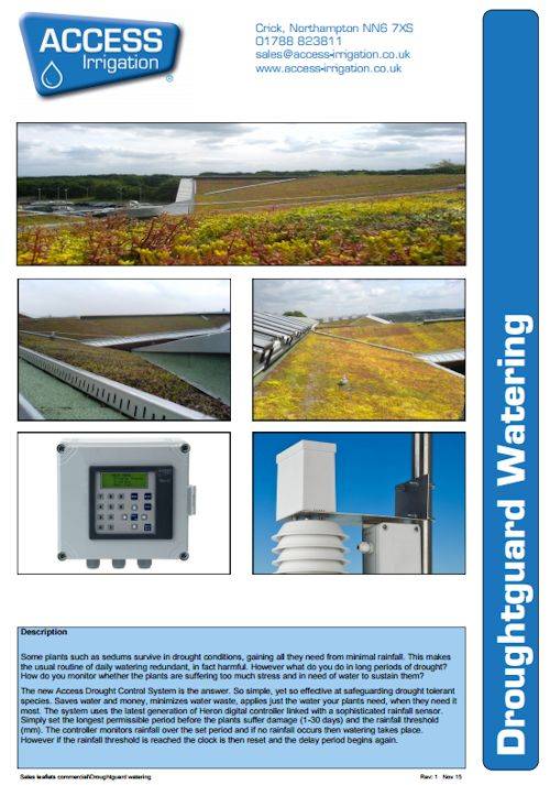drought guard watering leaflet