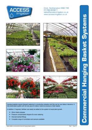 Commercial hanging baskets systems