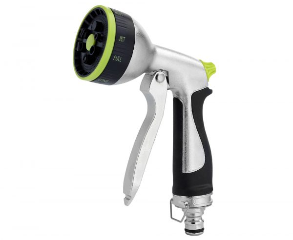 8 Function metal spray gun with male brass quick connector entry