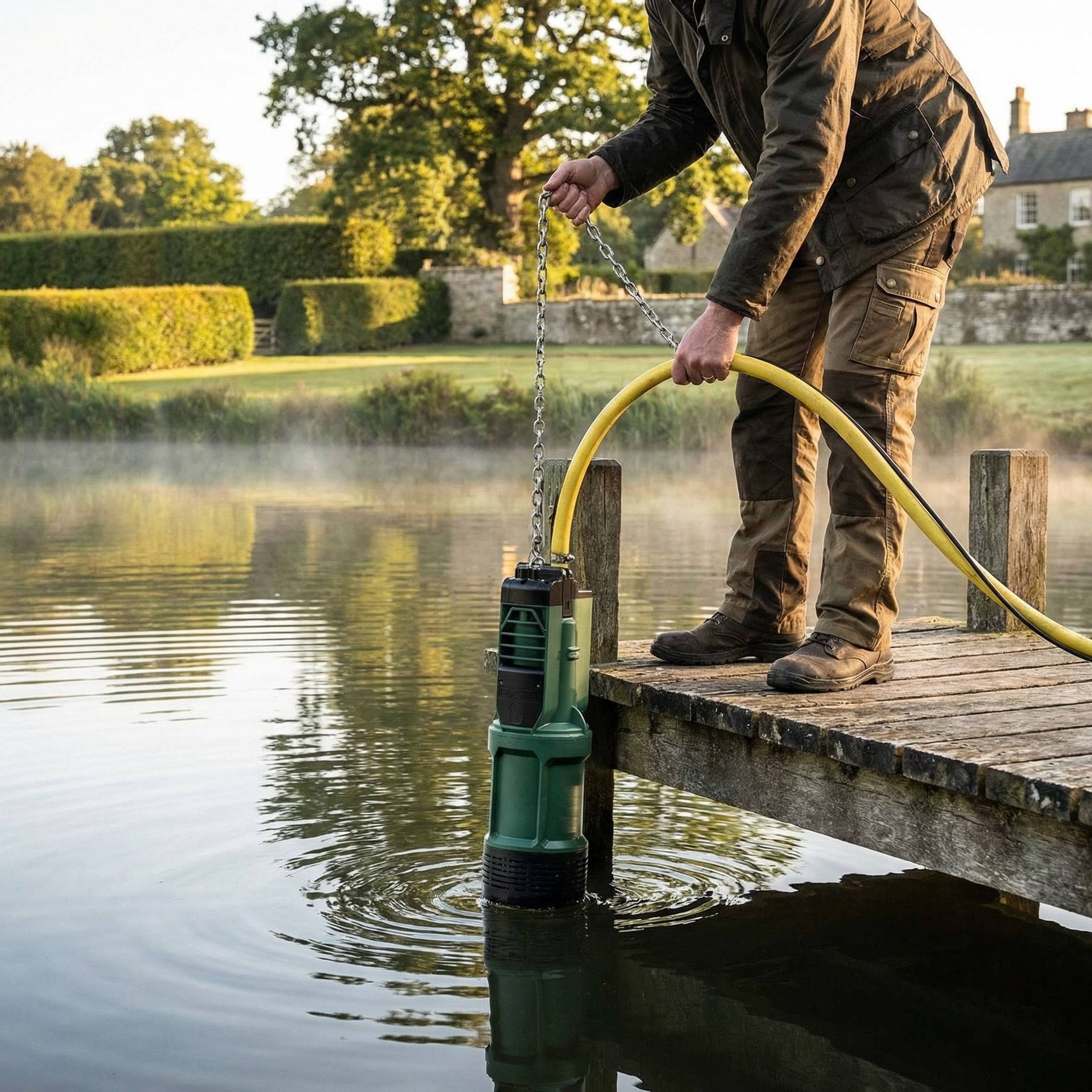 Divertron pump on jetty