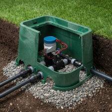 Battery operated underground valve box