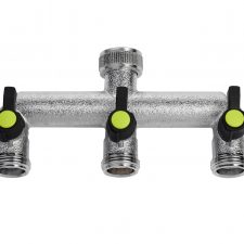 3 way brass tap manifold