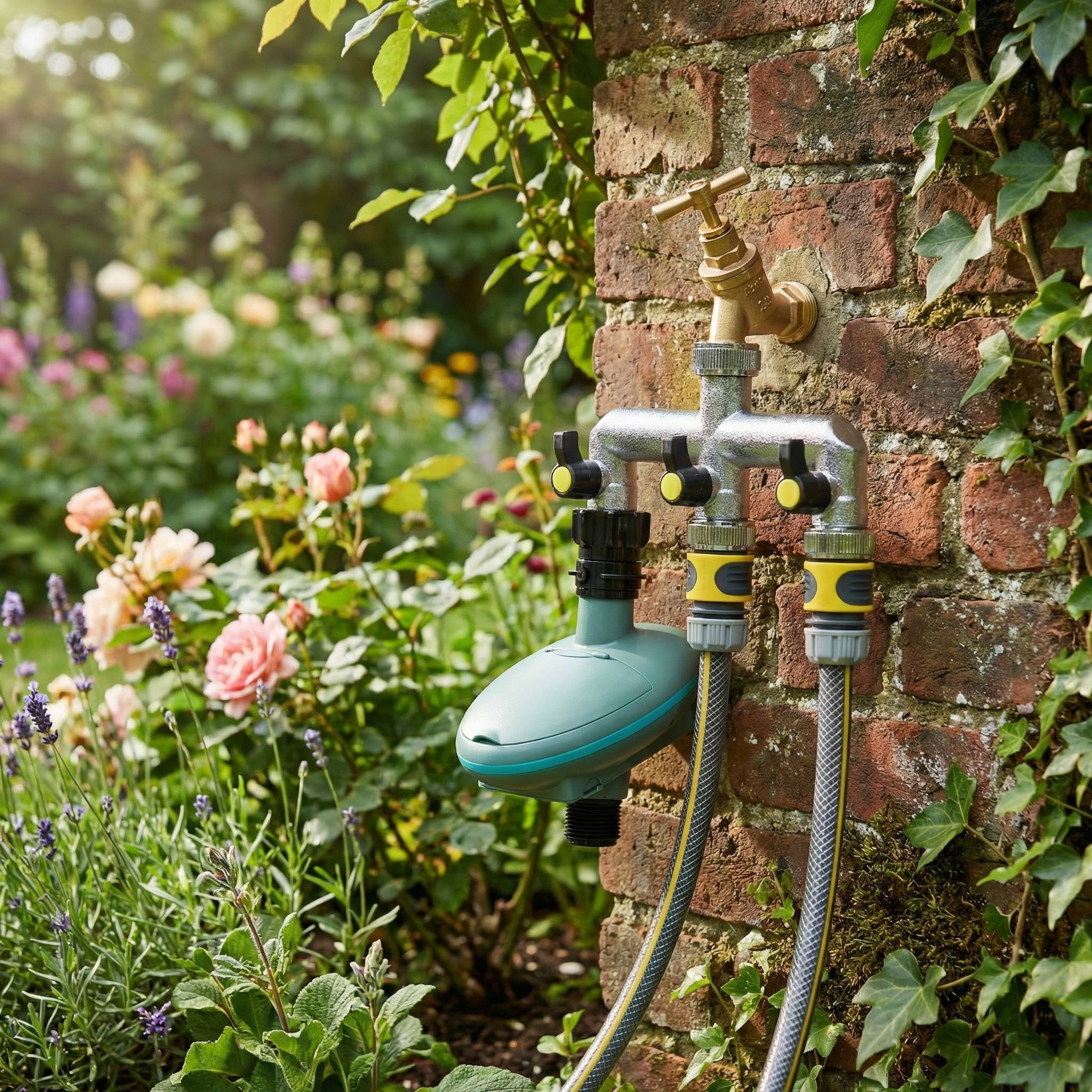 Three way tap manifold and timer