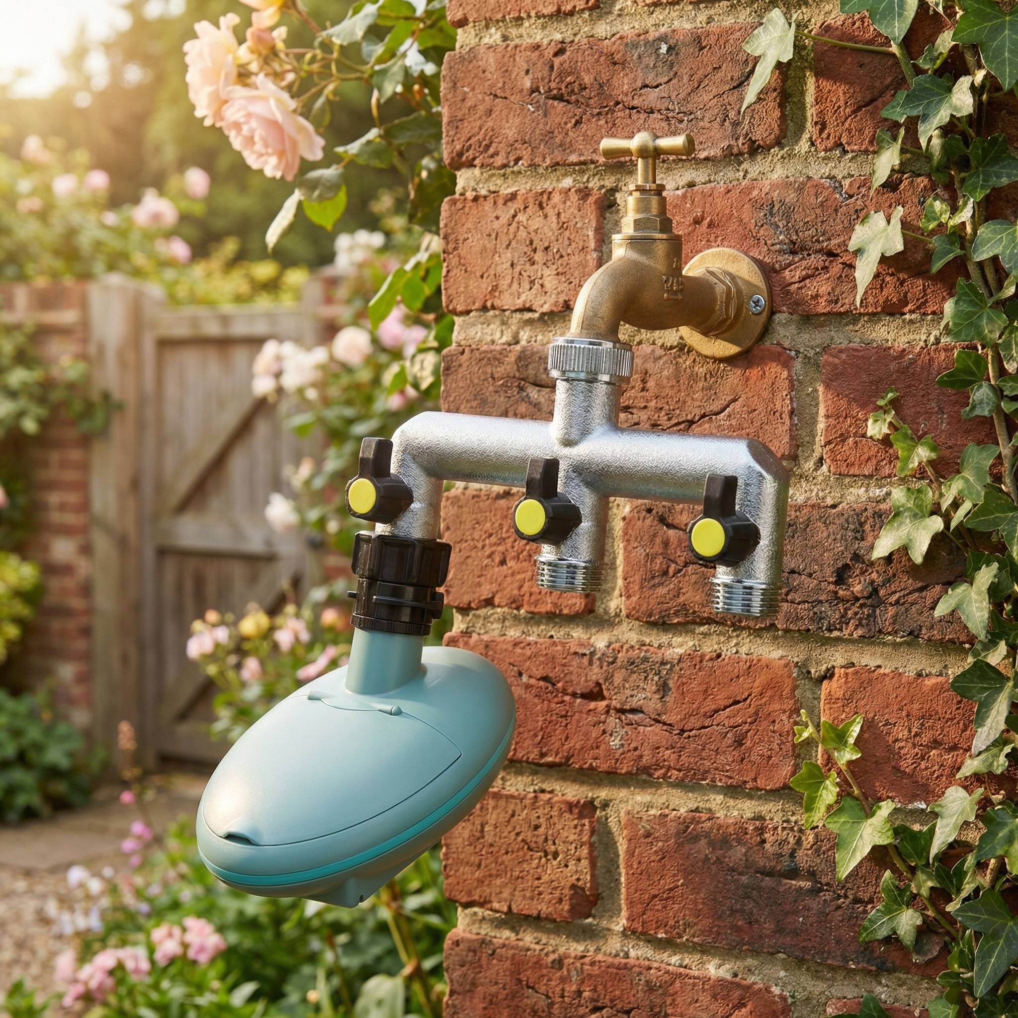 Three way tap manifold and timer