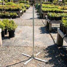 Cross base galvanised riser