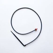 Netafim dripper assembly with stake and lead