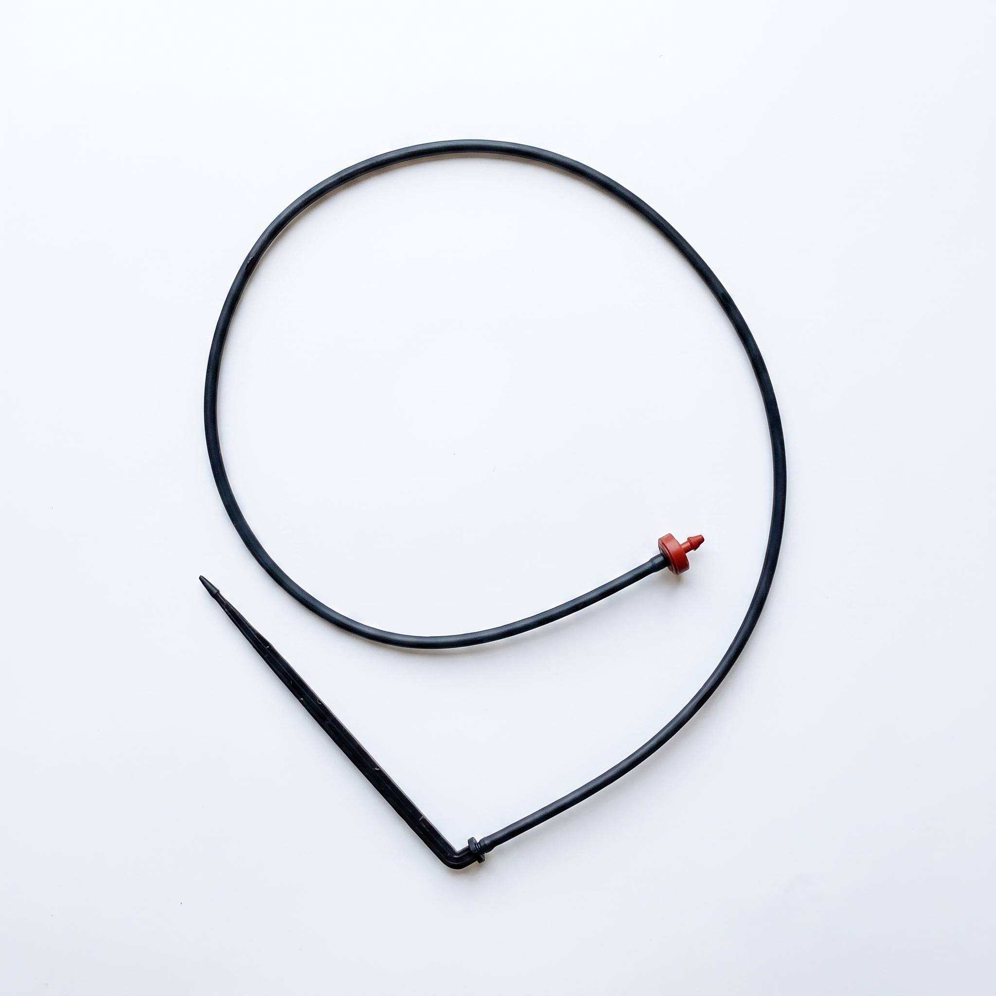 Netafim dripper assembly with stake and lead