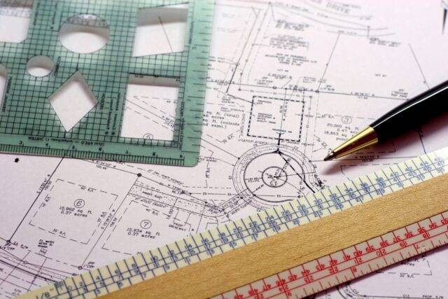 Scaled irrigation plans and ruler