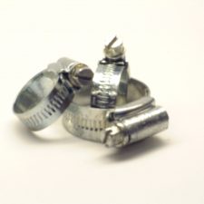 Zinc plated Jubilee hose clips designed to secure flexible hose pipe to fittings such as Geka style hose connectors or brass threaded fittings