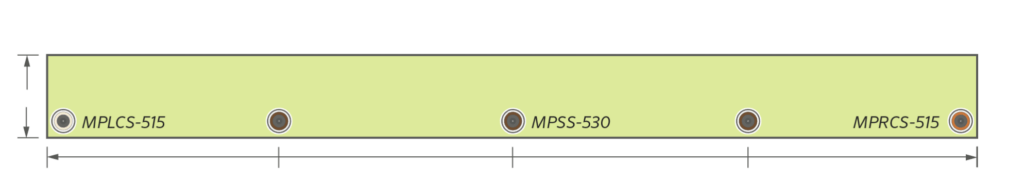 Hunter MP strip sprinkler layout