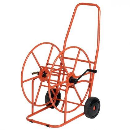 Red Steel Hose Trolley