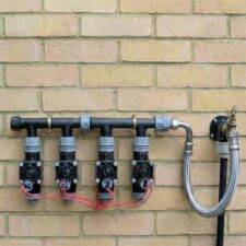 tap manifold for mains powered irrigation controllers