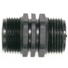 Black plastic threaded nipple