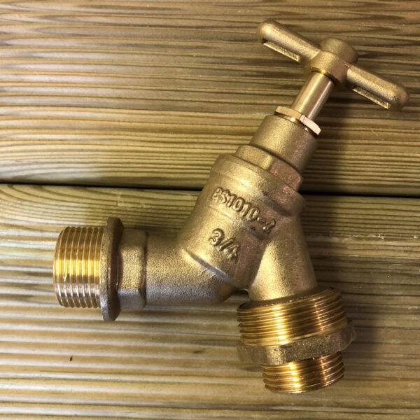 Outdoor tap with 7/8" - 3/4" threaded adaptor
