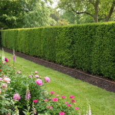 Permadrip Pro Dripline on garden hedge