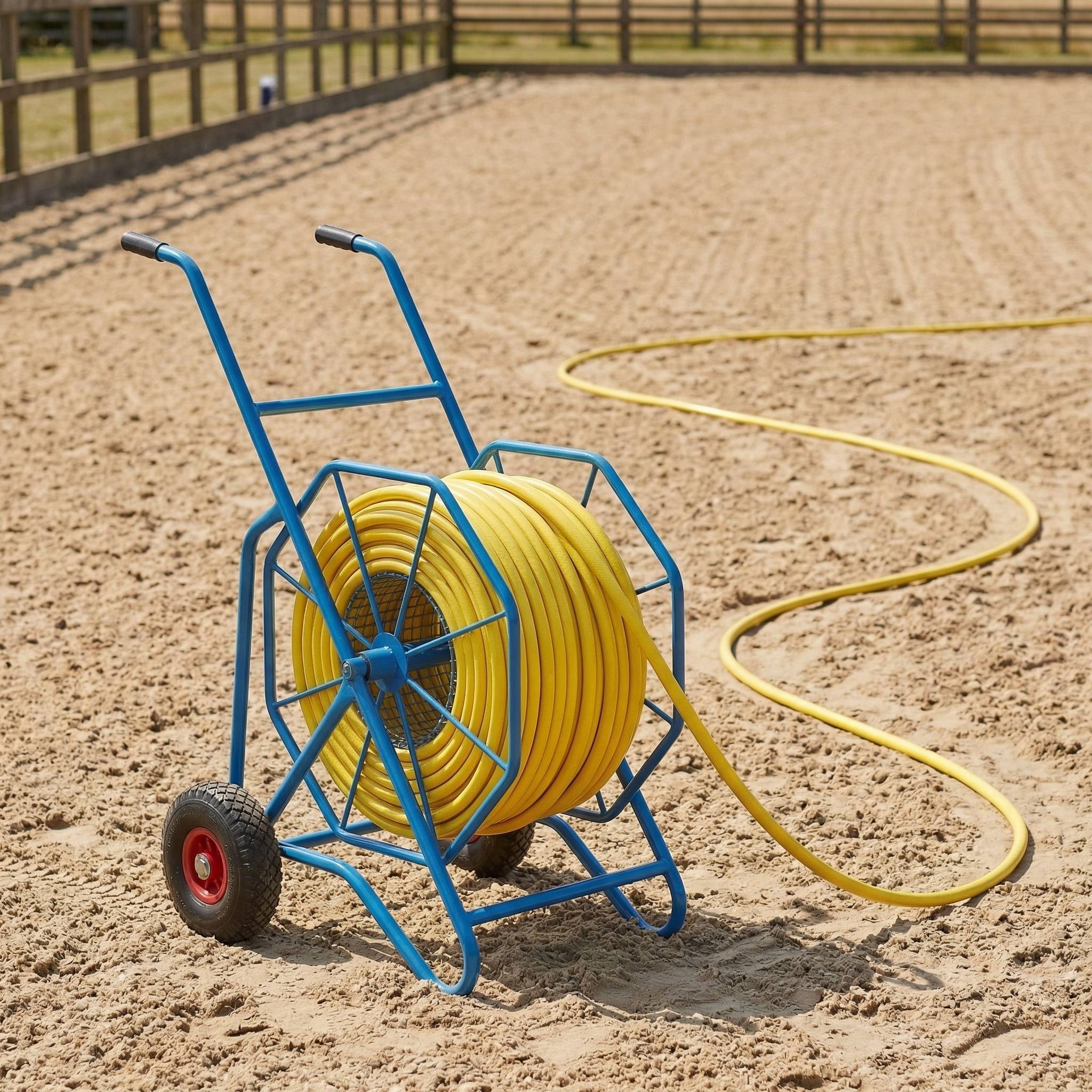 Hose trolley on a menage