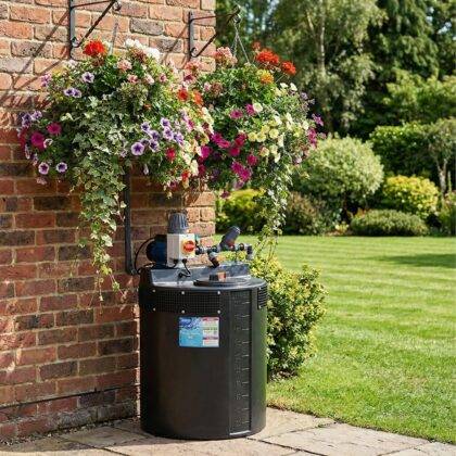 200l Cat 5 pressure booster set with pump and tank with AB air gap suitable for small garden