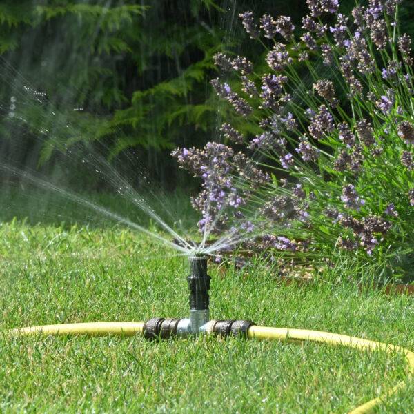 Temporary lawn watering kit