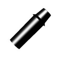 Barbed collar adapts 6mm taper system to small bore pipe