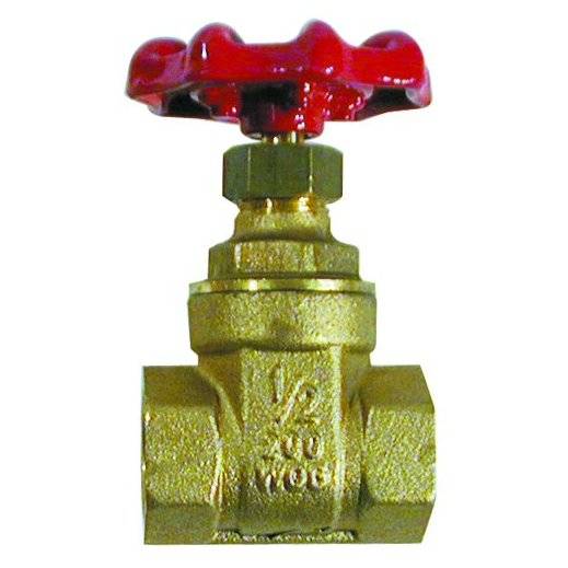 Threaded Brass Gate Valve to provide isolation of water supply on tank outlets