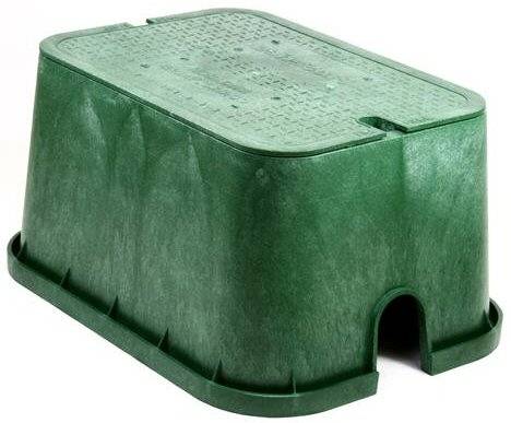 Carson rectangular valve box with plastic lid suitable for slow moving traffic