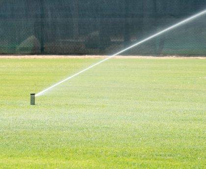 Image of Hunter I-40 pop-up sprinkler watering sports park