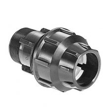 Plassim black compression male stud for high pressure pipework