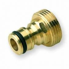 Male brass quick connector with 1/2″ or 3/4″ threaded fitting