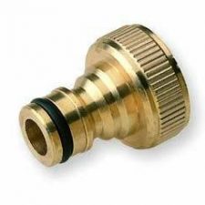 Male brass quick connector with 1/2″ or 3/4″ threaded fitting