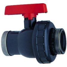 uPVC single union irrigation valve allows lines to be turned off