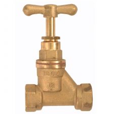 Threaded Brass Stop Cock to allow pipework to be isolated