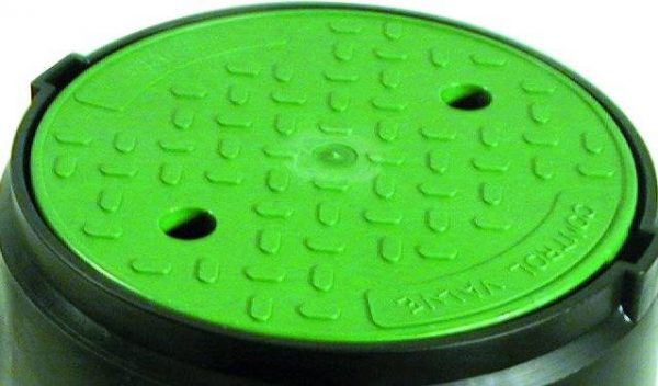 Replacement green lid for pedestrian duty valve boxes