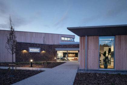 Access irrigation system watering extensive green roof on Bremont Watch HQ