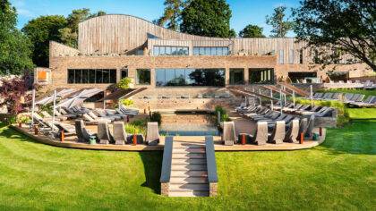 South lodge hotel and spa extensive green roof watered by irrigation system designed and supplied by Access Irrigation