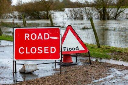 Flooded road