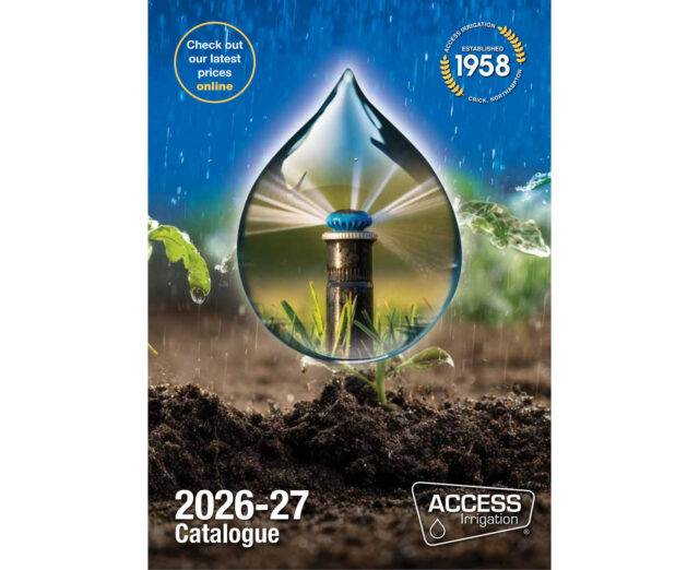 2026 Access irrigation catalogue front cover with border